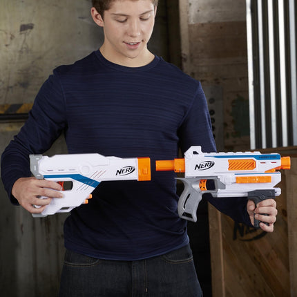 Nerf Modulus Mediator Blaster -- Fires 6 Darts in a Row, Pump Action, Slam Fire, Includes 6-Dart Clip and 6 Official Nerf Elite Darts (Amazon Exclusive)