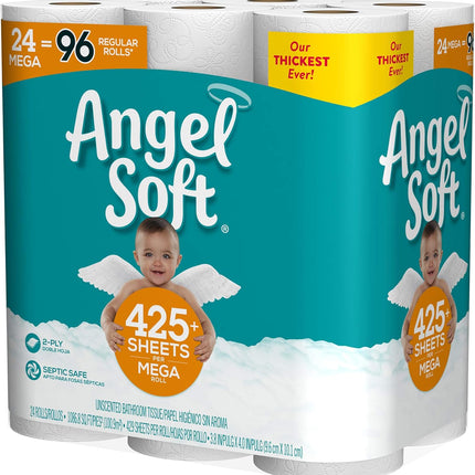 Angel Soft Mega Rolls, 24 Count