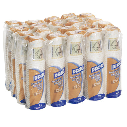 Georgia-Pacific PerfecTouch 5342DX WiseSize Coffee Dreams Insulated Paper Cup, 12oz Capacity (Case of 20 Sleeves, 25 per Sleeve)