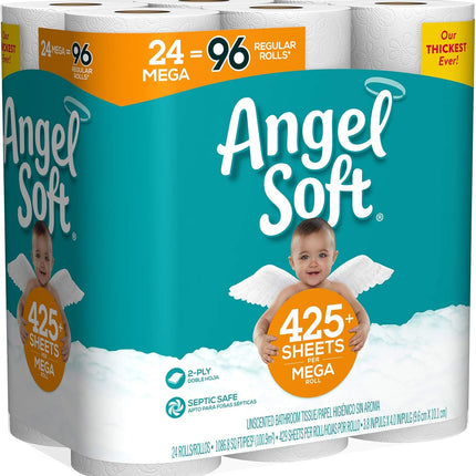 Angel Soft Mega Rolls, 24 Count