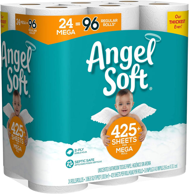 Angel Soft Mega Rolls, 24 Count