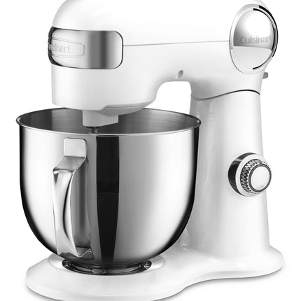 Cuisinart SMD-50CRM Precision Pro 5.5-Quart Digital Stand Mixer with 12-Speeds, 3 Preprogrammed Food Prep Settings, Mixing Bowl, Chef's Whisk, Flat Mixing Paddle, Dough Hook, and Splash Guard, Cream