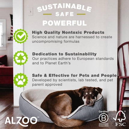 ALZOO Calming Collar for Cats, Helps Calm Pets During Thunder, Fireworks, Separation Anxiety & More, Effective Up to 4 Weeks, 100% Plant-Based Active Ingredients