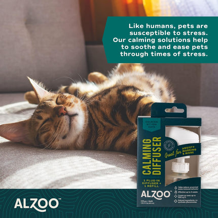 ALZOO Calming Cat Spray, Collar and Diffuser Bundle