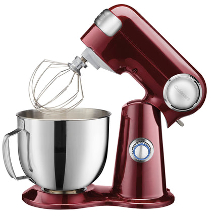 Cuisinart SMD-50CRM Precision Pro 5.5-Quart Digital Stand Mixer with 12-Speeds, 3 Preprogrammed Food Prep Settings, Mixing Bowl, Chef's Whisk, Flat Mixing Paddle, Dough Hook, and Splash Guard, Cream