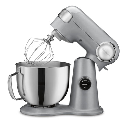 Cuisinart SMD-50CRM Precision Pro 5.5-Quart Digital Stand Mixer with 12-Speeds, 3 Preprogrammed Food Prep Settings, Mixing Bowl, Chef's Whisk, Flat Mixing Paddle, Dough Hook, and Splash Guard, Cream
