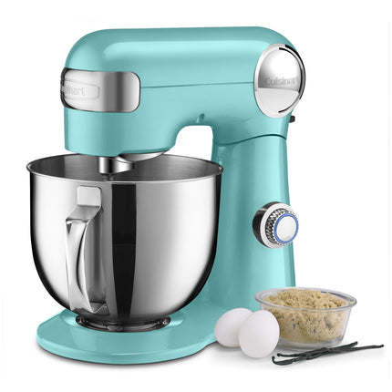 Cuisinart SMD-50CRM Precision Pro 5.5-Quart Digital Stand Mixer with 12-Speeds, 3 Preprogrammed Food Prep Settings, Mixing Bowl, Chef's Whisk, Flat Mixing Paddle, Dough Hook, and Splash Guard, Cream