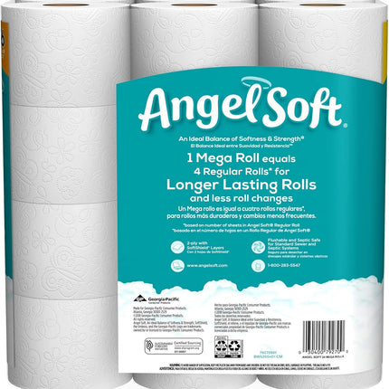 Angel Soft Mega Rolls, 24 Count