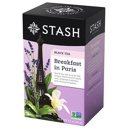 Stash Tea Breakfast in Paris Black Tea Bags - Case of 6/18 Bags