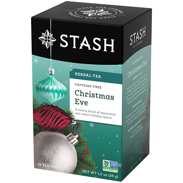 Stash Tea Christmas Eve Herbal Tea Bags Case of 6/18 Bags