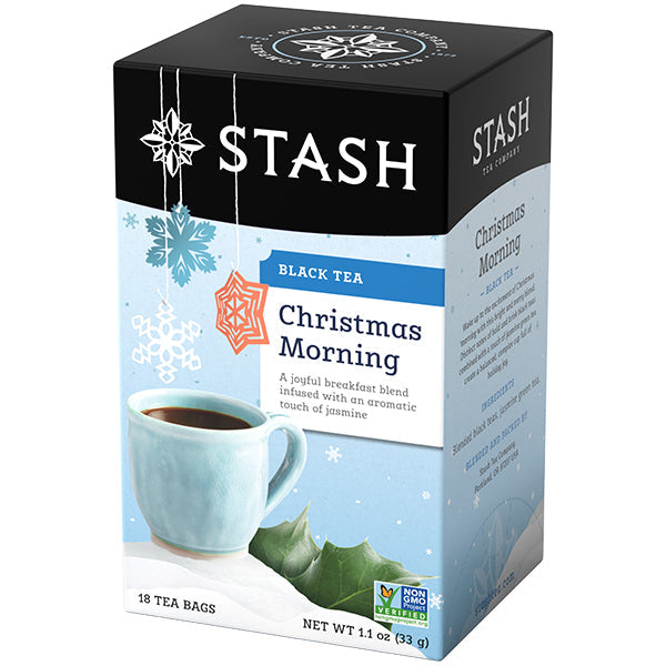 Stash Tea Christmas Morning Black Tea Bags Case of 6/18 Bags