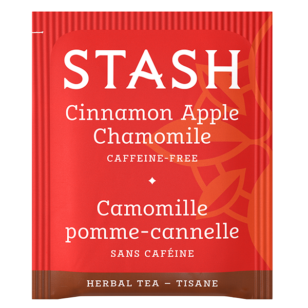 Stash Tea Cinnamon Apple Chamomile Herbal Tea Bags Case of 6/20 Bags