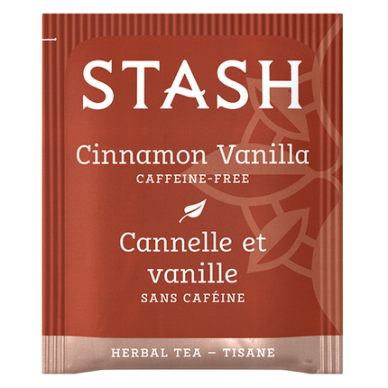 Stash Tea Cinnamon Vanilla Herbal Tea Bags Case of 6/18 Bags