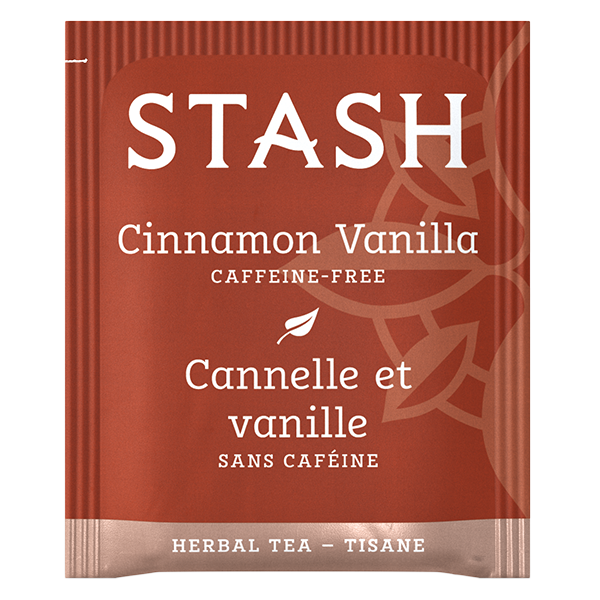 Stash Tea Cinnamon Vanilla Herbal Tea Bags Case of 6/18 Bags
