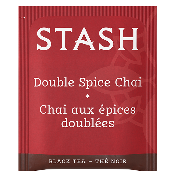 Stash Tea Double Spice Chai Black Tea Bags Case of 6/18 Bags