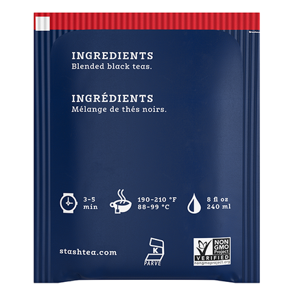 Stash Tea English Breakfast Black Tea Bags Case of 6/20 Bags