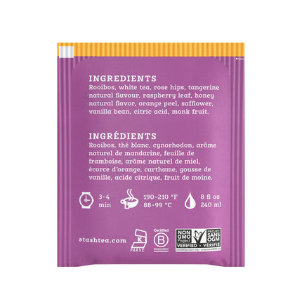 Stash Tea Tangerine Honey Daydream White Tea Case of 6/18 Bags
