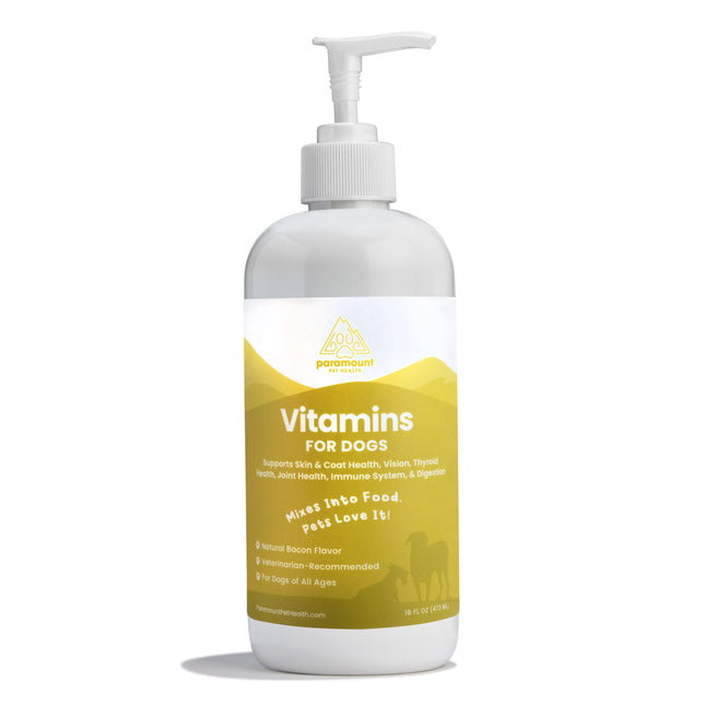 Liquid Multivitamin for Dogs with Probiotics, 8 in 1 Vitamins for Immune Support, Energy & Digestion, High Absorption Liquid Dog Supplement, Made in USA, 16 oz