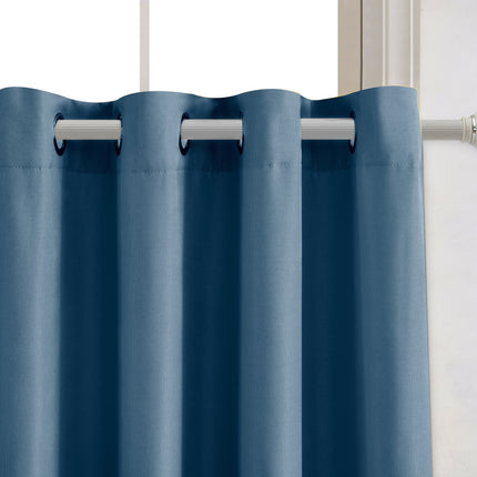 Blackout Room Darkening window Curtains, Solid Grommet Noise Reduction Drapes, 2 Panels, 54 x 84 inch