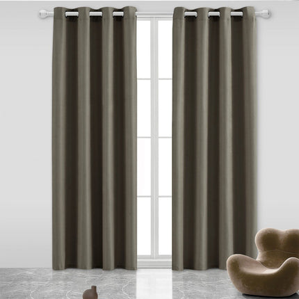 Blackout Room Darkening window Curtains, Solid Grommet Noise Reduction Drapes, 2 Panels, 54 x 84 inch