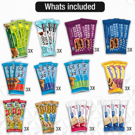 Healthy Snacks, Healthy Mixed Snack Box & Snacks Gift Variety Mix Pack – Arrangement for Grab and go, work, office or Home – Granola Bars, Care Package