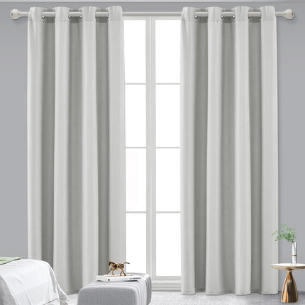 Blackout Room Darkening window Curtains, Solid Grommet Noise Reduction Drapes, 2 Panels, 54 x 84 inch