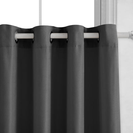 Blackout Room Darkening window Curtains, Solid Grommet Noise Reduction Drapes, 2 Panels, 54 x 84 inch