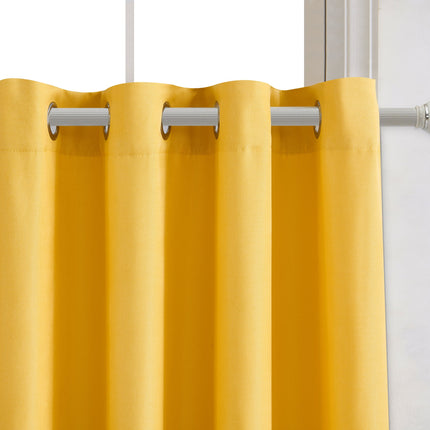 Blackout Room Darkening window Curtains, Solid Grommet Noise Reduction Drapes, 2 Panels, 54 x 84 inch