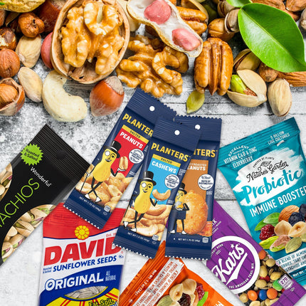 Ruthy's Outlet Nuts Snack Variety Packs - Mixed Nuts and Trail Mix, Healthy Snacks Care Package ( 32 Count)
