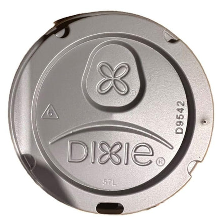 Dixie D9542G Dome Lid for 10-16 Ounce PerfecTouch Cups and 12-20 Ounce Paper Hot Cups, Grey 100 Lids