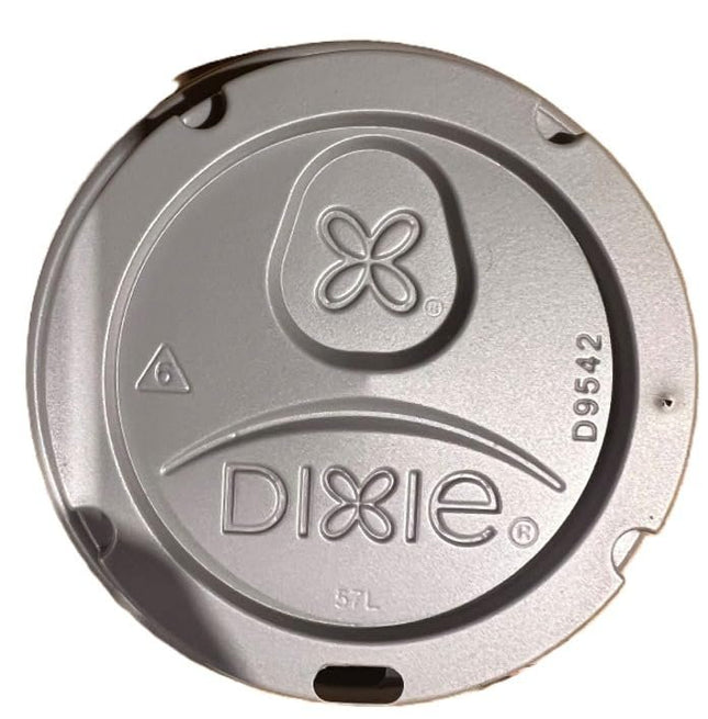 Dixie D9542G Dome Lid for 10-16 Ounce PerfecTouch Cups and 12-20 Ounce Paper Hot Cups, Grey 100 Lids