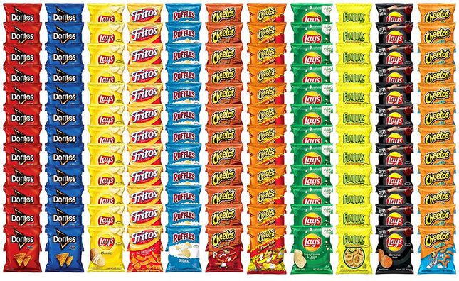 Frito-Lay Flavor Mix Snacks Variety Pack, Mega Size, 132 Count (132-Pack)