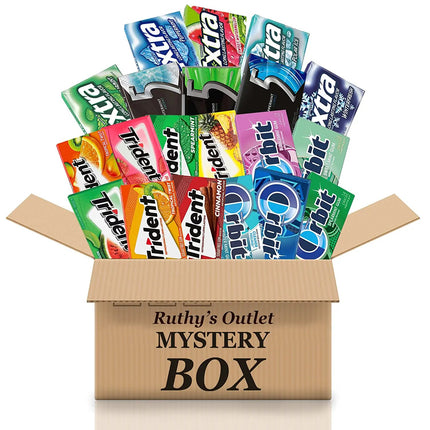 Ruthy’s Outlet chewing gum Mix variety pack Assorted Flavors – 5 Gum, Extra, Orbit & Trident Long Lasting Sugar Free Chewing Gum Variety Flavor packs